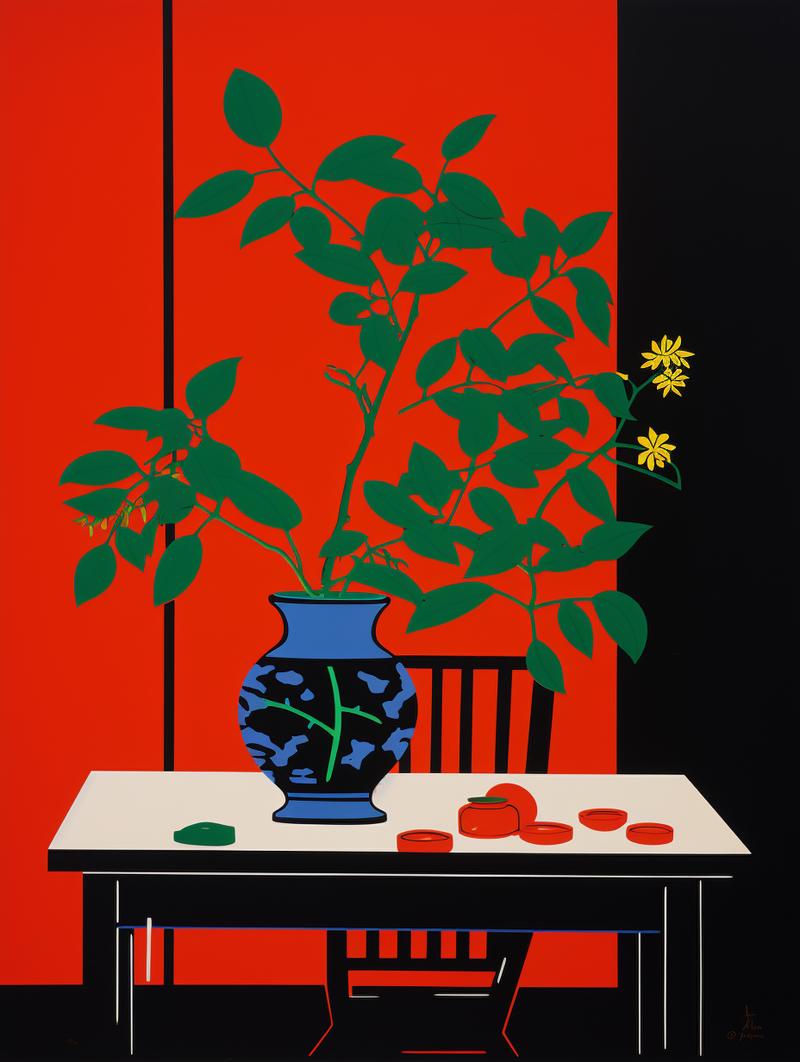 015：使用Mj出图时，如果不确定或者不会颜色搭配，可以使用Vivid Color，尽管看上去很俗，