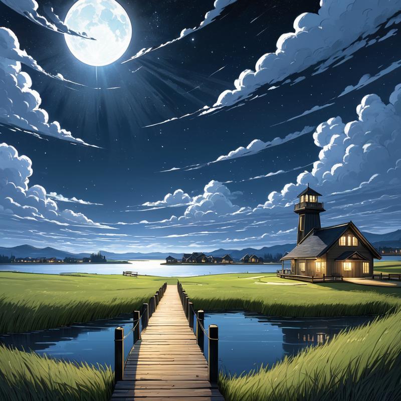 今天听雨要分享的是一个线性漫画风格的 Lora，如果想要纯黑白呢就用：colorless，如果想要彩