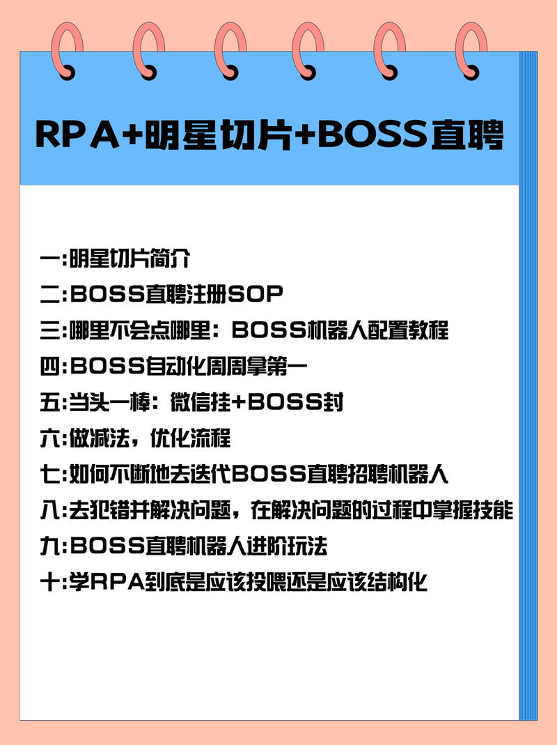 RPA+明星切片+BOSS直聘自动化招聘全流程解析