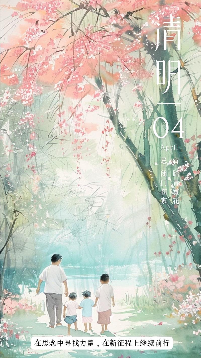 在思念中寻找力量，在新征程上继续前行！
人生最好的境界，是清明。
唯心清明，眼清明，走过的路，才