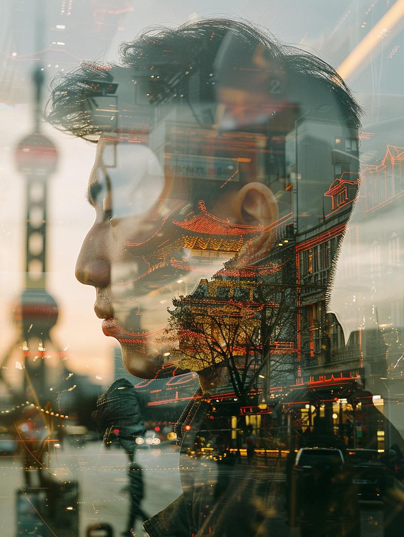 008:这组图使用了一个非常重要的摄影技巧:双重曝光(double exposure),以增加神秘感