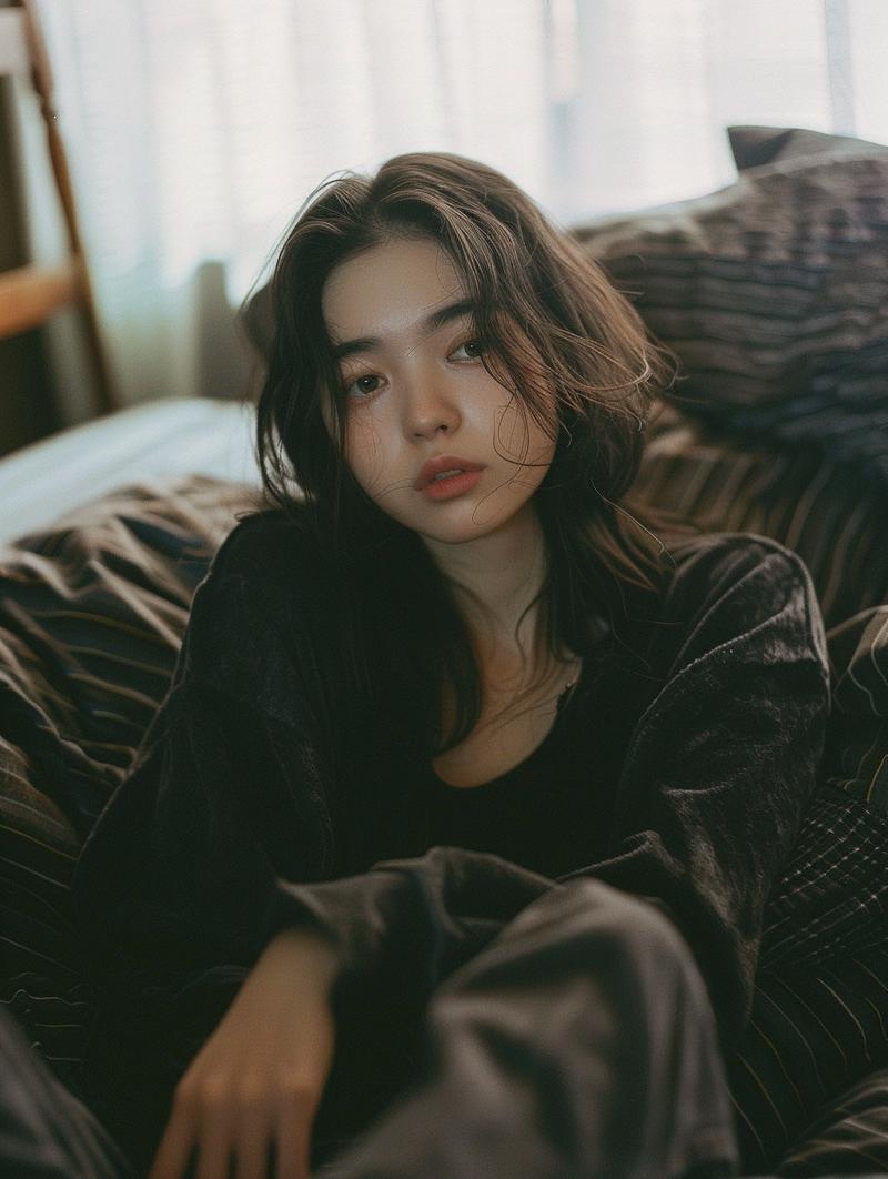 002：在没有AI之前，想要拍摄这样的照片，除了需要邀请模特之外，还得邀请摄影师，现在有了AI，两分