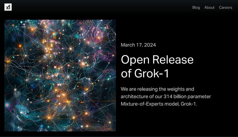 xAI 的 Grok 现已开源。
代码: