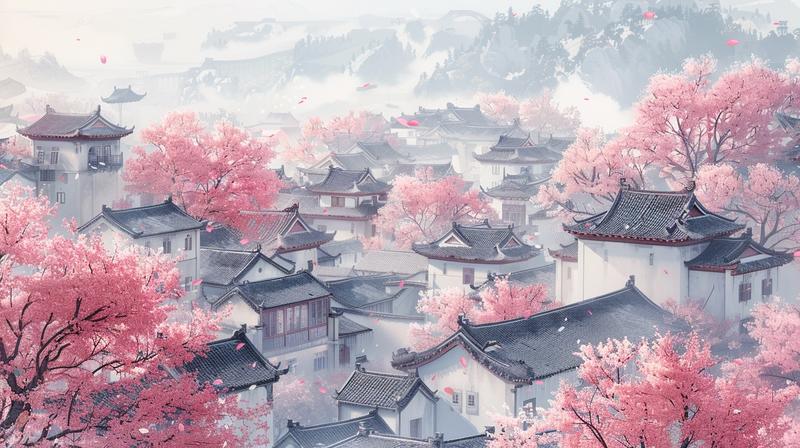 【使用Midjourney绘画分享139】
主题：Midjourney｜春意尽在眼前
✅闯入静谧