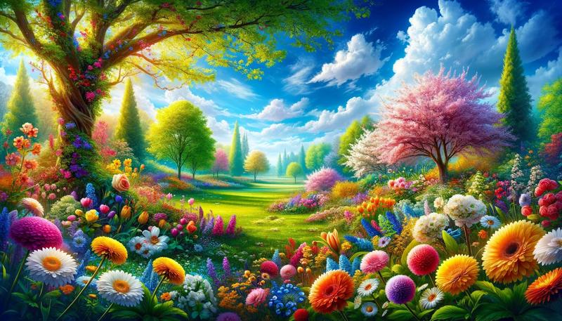 【DALL·E绘画春日尽在眼前】
AI工具组合使用，用之长，弃之短。DALL·E绘画对自然语言理解胜