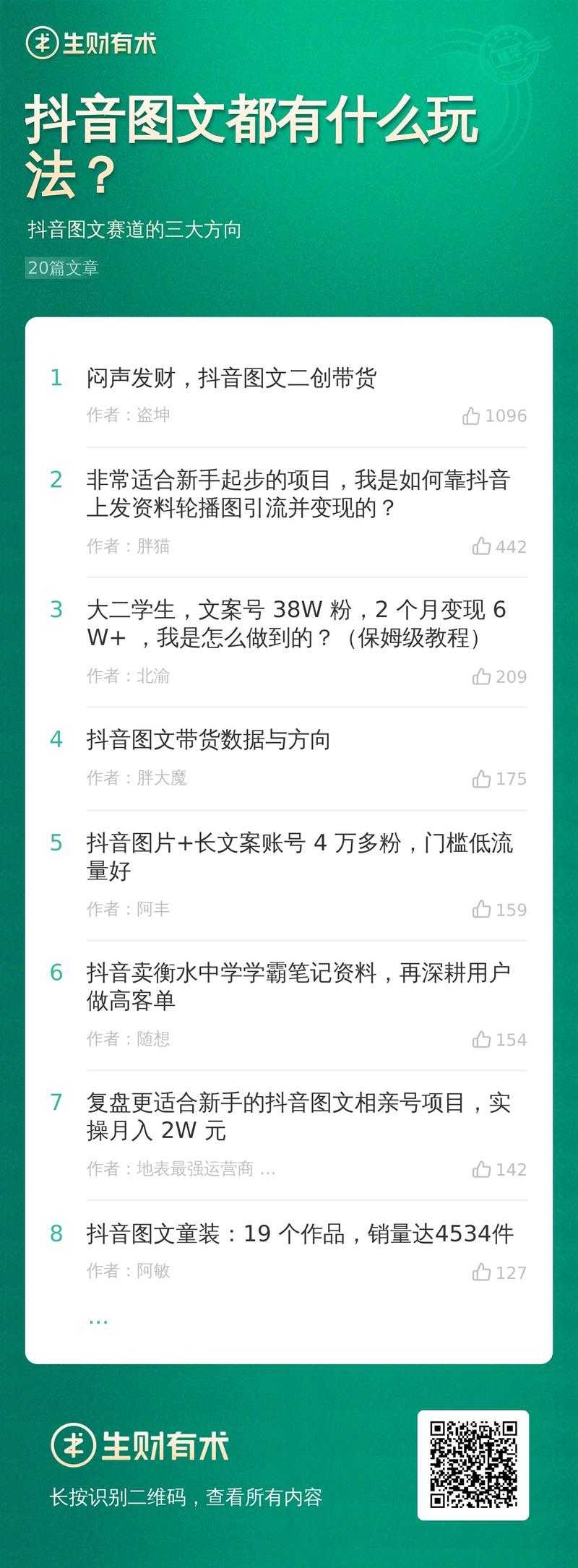 周五好，今天的合集进行了一次新尝试。
之前合集大多聚焦在项目上，而这次我们以一个赛道为视角，希望给