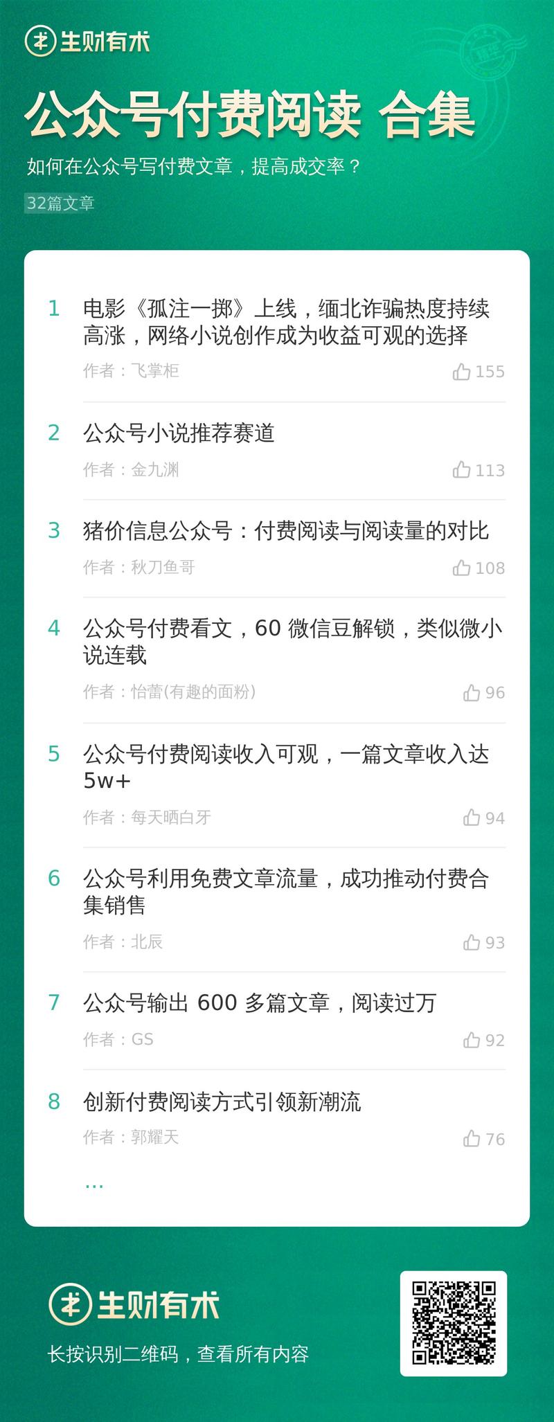 最近这段时间,在风向标里看到好多关于公众号付费文章的中标帖,不知道各位圈友有没有关注到呀~
亦仁说
