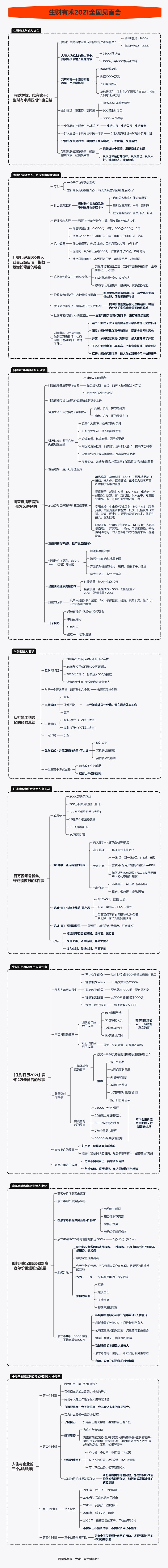 生财有术2021全国见面会精华笔记来啦