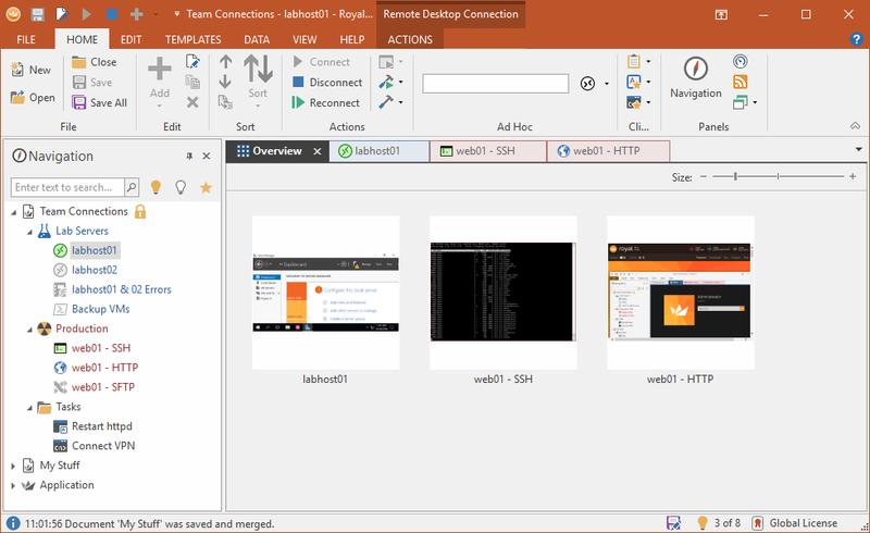 顺手的工具  
[3]--Royal TS
远程管理工具
这是我使用付费工具，付的最心甘情愿的一个