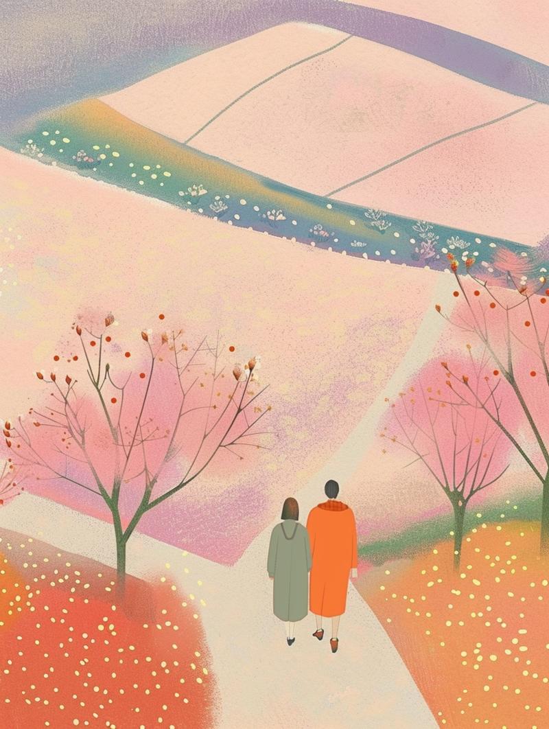 「春日恋歌」转角
粉色，独属春天
一人虽好，却没有共赏风景的灵魂
虽然有点久，但仍相信美好就在下一
