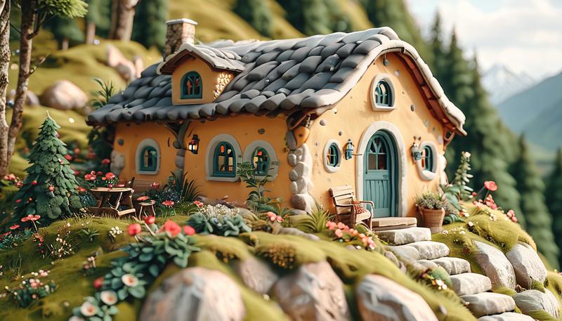 今天要分享的是一个塑料世界风格的 Lora 模型：A_Plastic_World
模型放网盘里了，