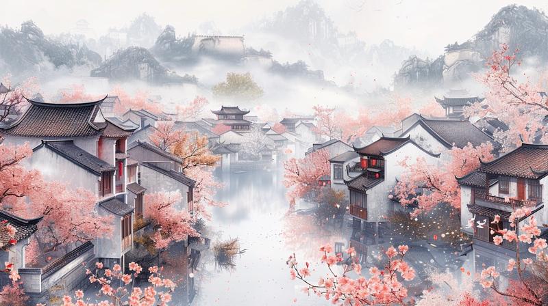 【使用Midjourney绘画分享139】
主题：Midjourney｜春意尽在眼前
✅闯入静谧