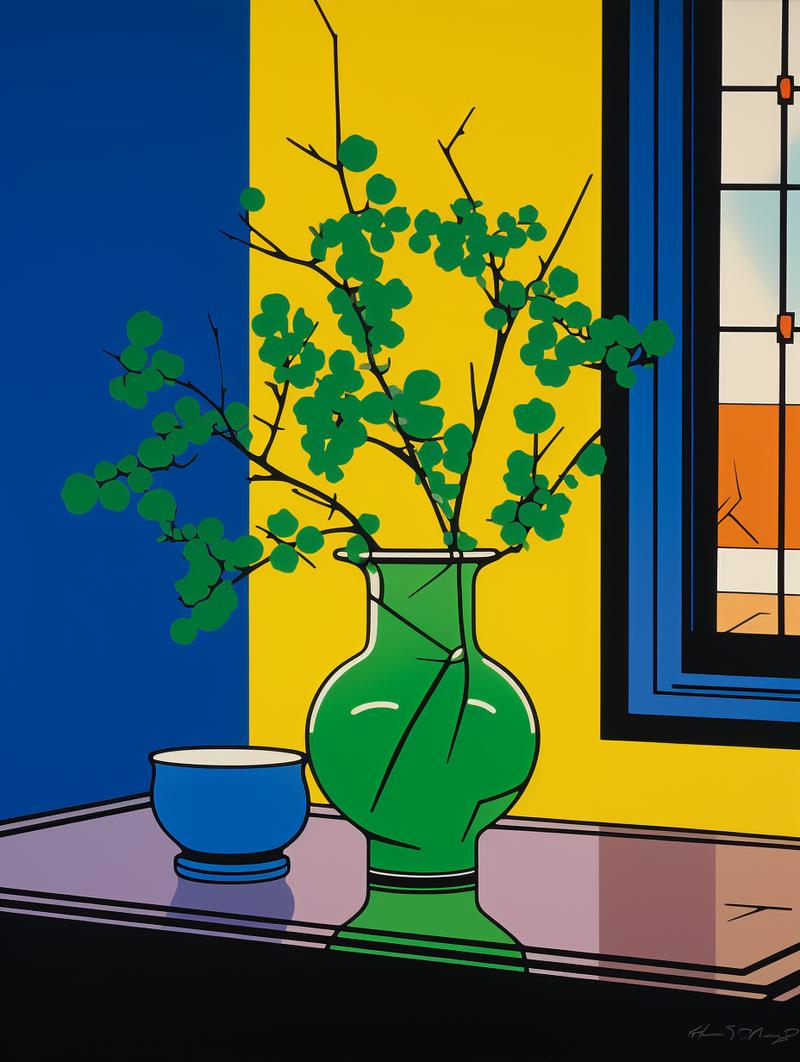 015：使用Mj出图时，如果不确定或者不会颜色搭配，可以使用Vivid Color，尽管看上去很俗，