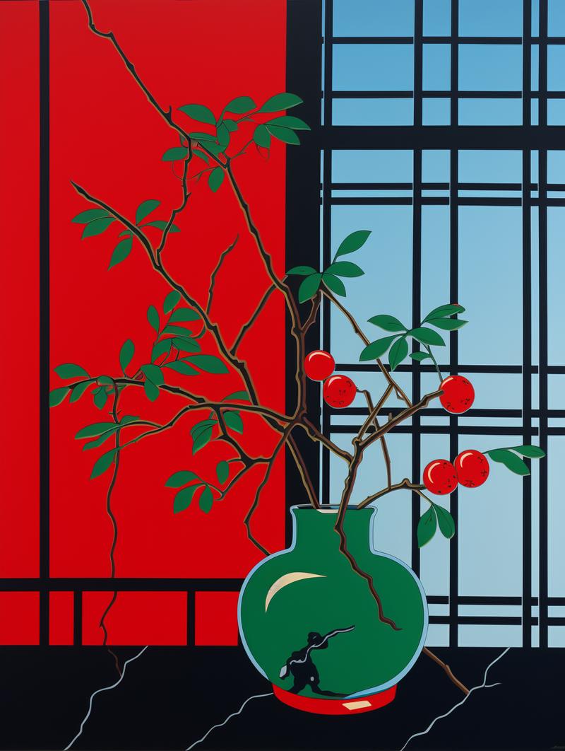 015：使用Mj出图时，如果不确定或者不会颜色搭配，可以使用Vivid Color，尽管看上去很俗，