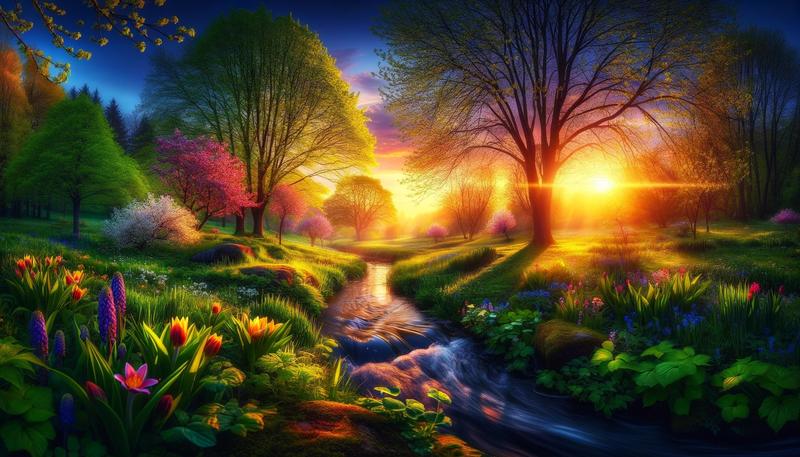 【DALL·E绘画春日尽在眼前】
AI工具组合使用，用之长，弃之短。DALL·E绘画对自然语言理解胜