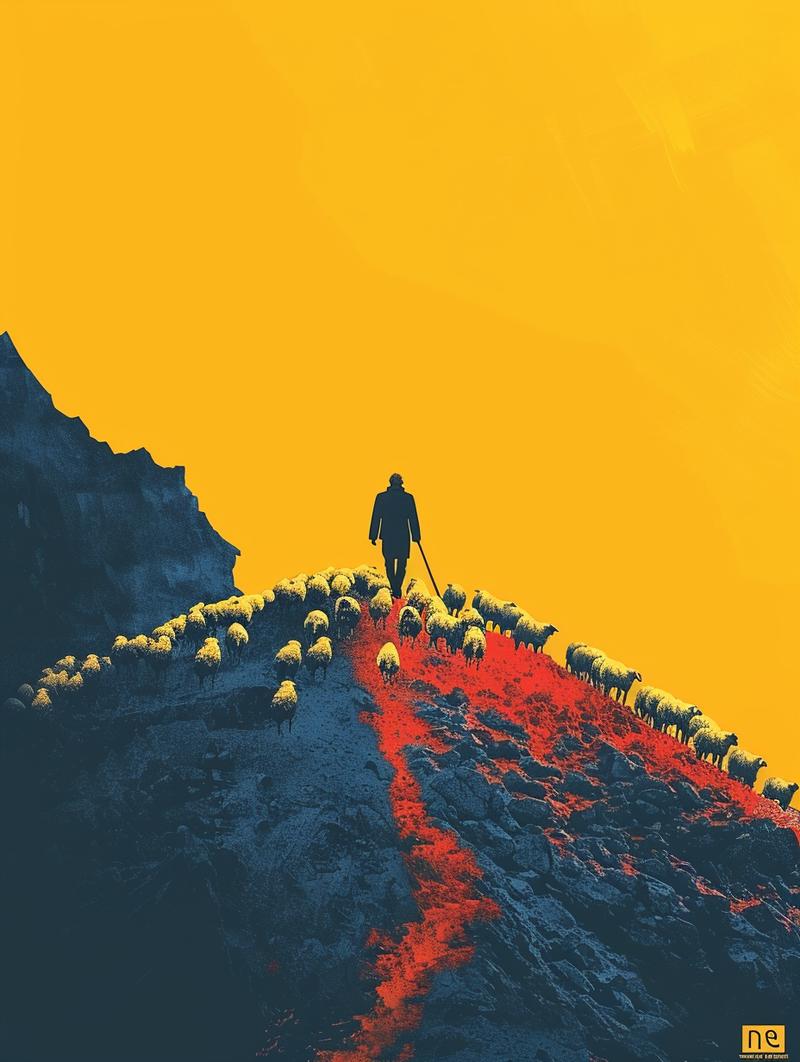 012:为什么说砍柴的陪不起放羊的?
完整提示词:
A book cover with a