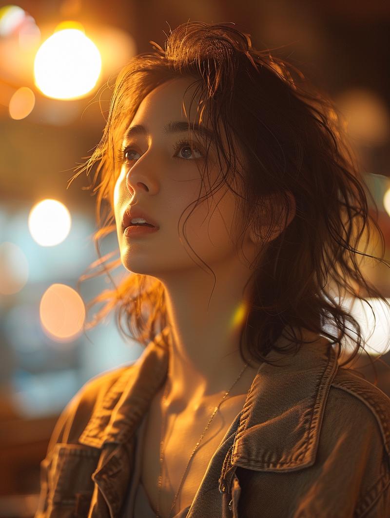 011：他们说心若向阳，然后就能自带光芒。这组提示词中，用了非常专业的一个摄影技术：广角，然后搭配插