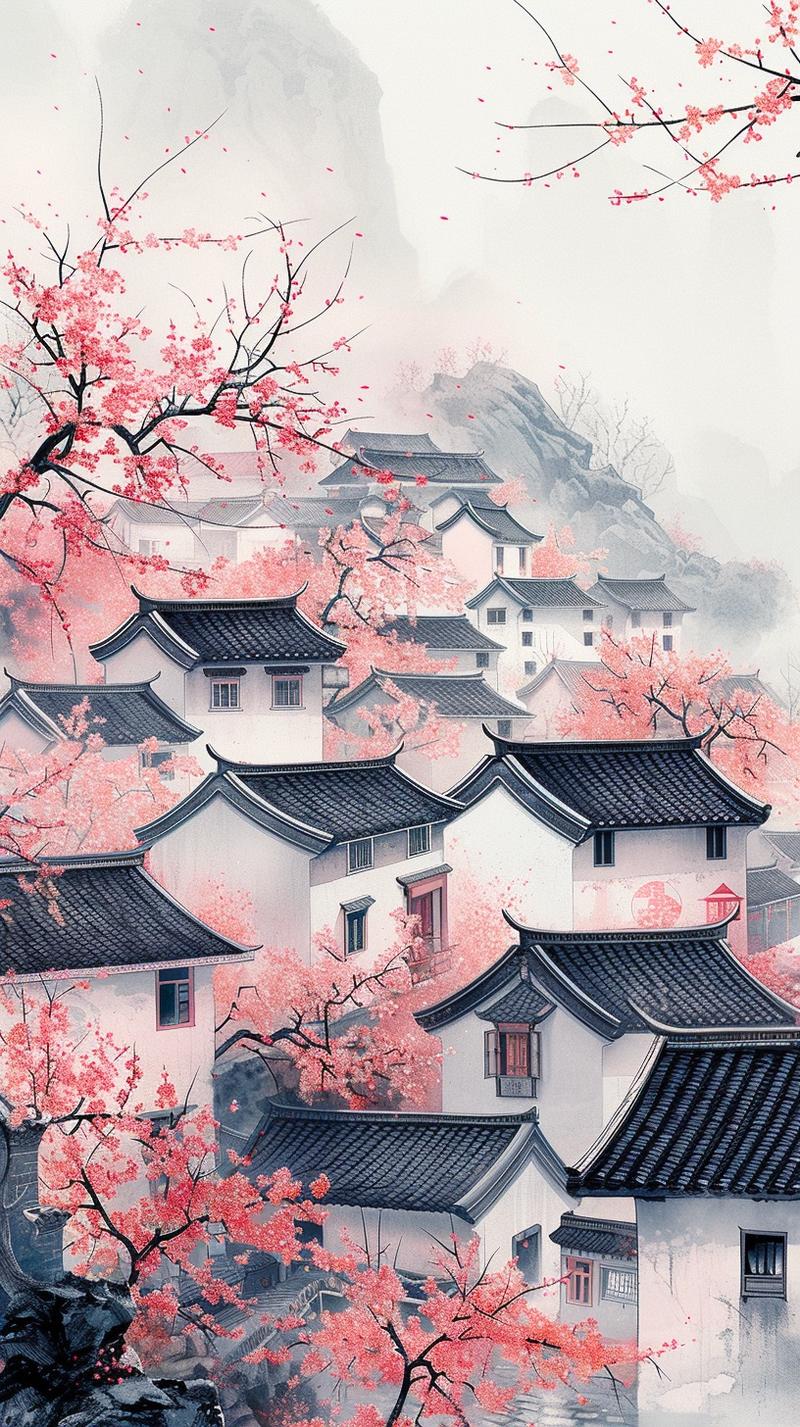 江南好,
风景旧曾谙。
日出江花红胜火,
春来江水绿如蓝。
能不忆江南?
提示词:A Chines