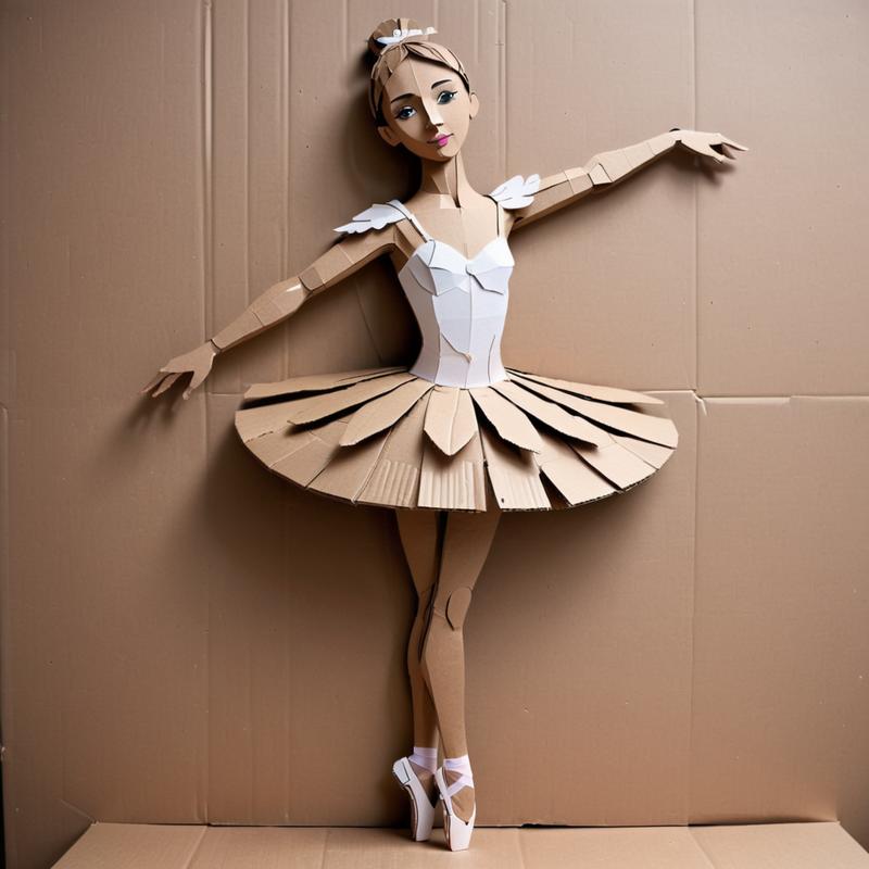 今天我们继续来分享有趣的 Lora，今天听雨要分享的是一个纸板风格的 Lora (SDXL)，蛮有意