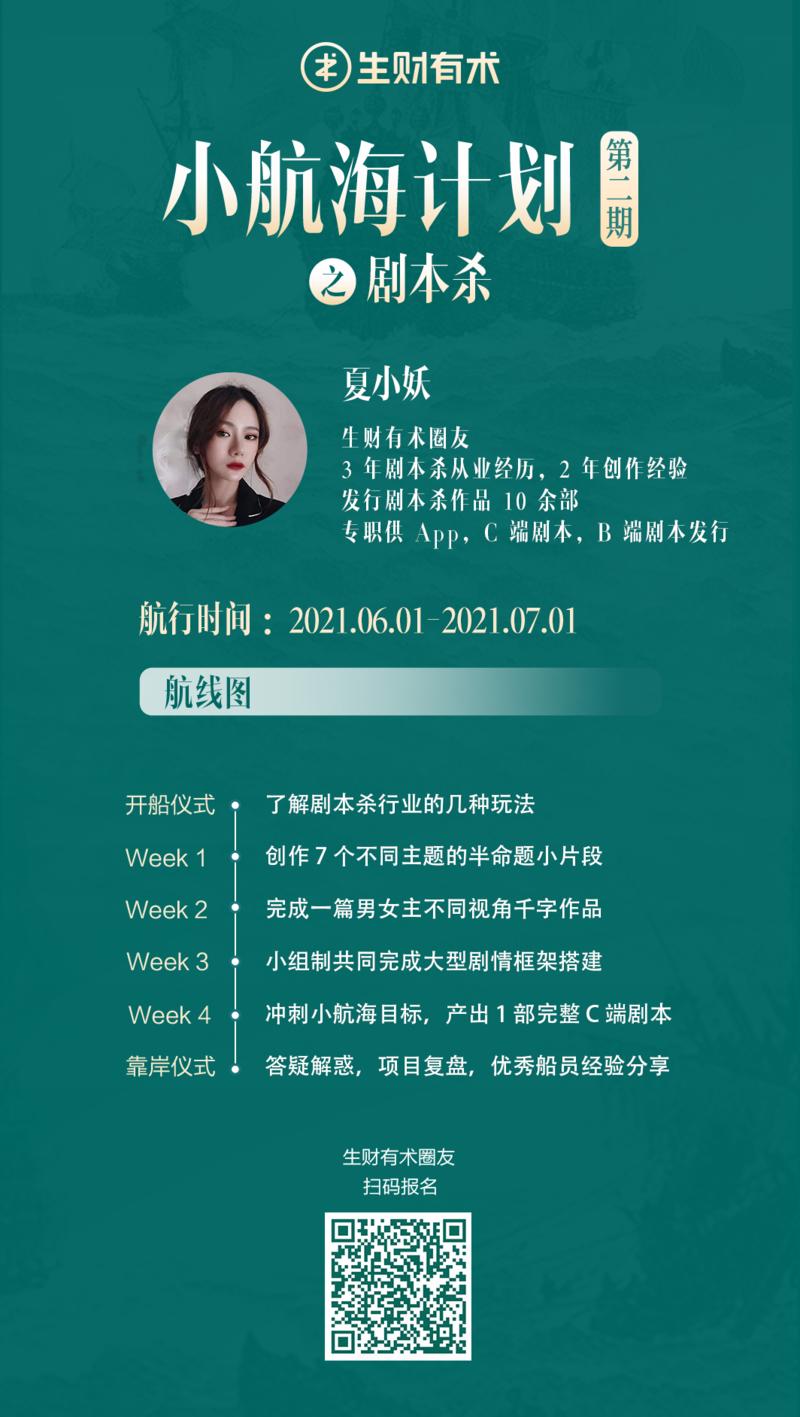 🔥【小航海第二期航线介绍】
自从第一期小航海结束后，每天都有圈友来问什么时候能报名第二期，现在这不