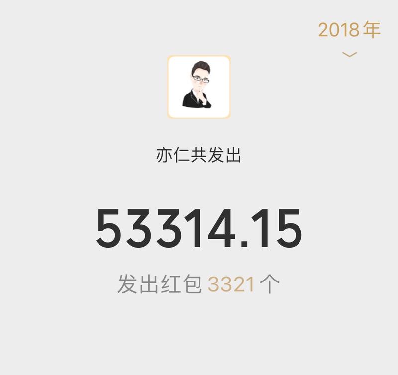 2019年发了不少红包，主要是在生财日历大航海的群里面发了不少，别人参加大航海费时，我参加大航海费红