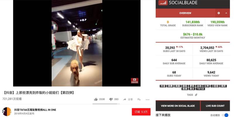 抖音养活了大把的youtuber