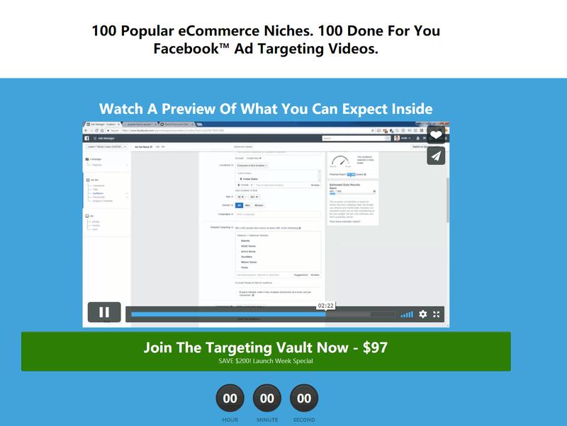 看到个done for you facebook 广告定位的教程