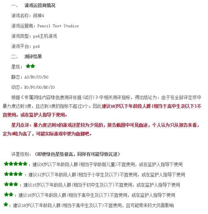 【中国青少年网络协会评测千款游戏】从2011年10月开始，中国青少年网络协会在《专属网络内容绿色度测