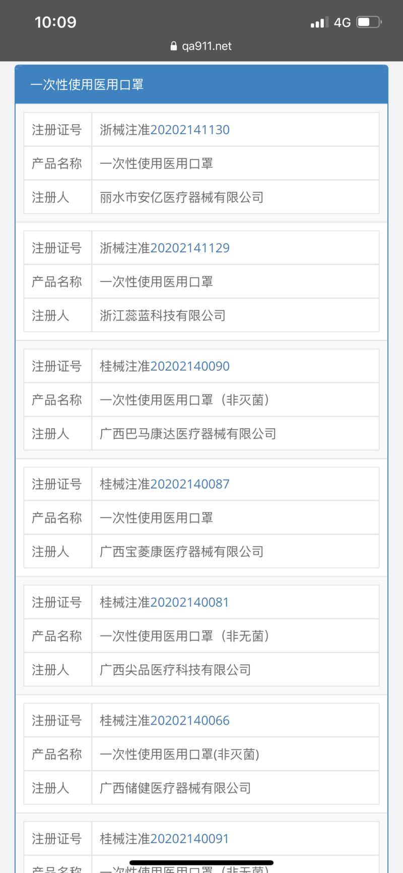 抗疫物资产品境内未注册将无法出口,  哪些企业是合规的？
这个网站能查询注册证书