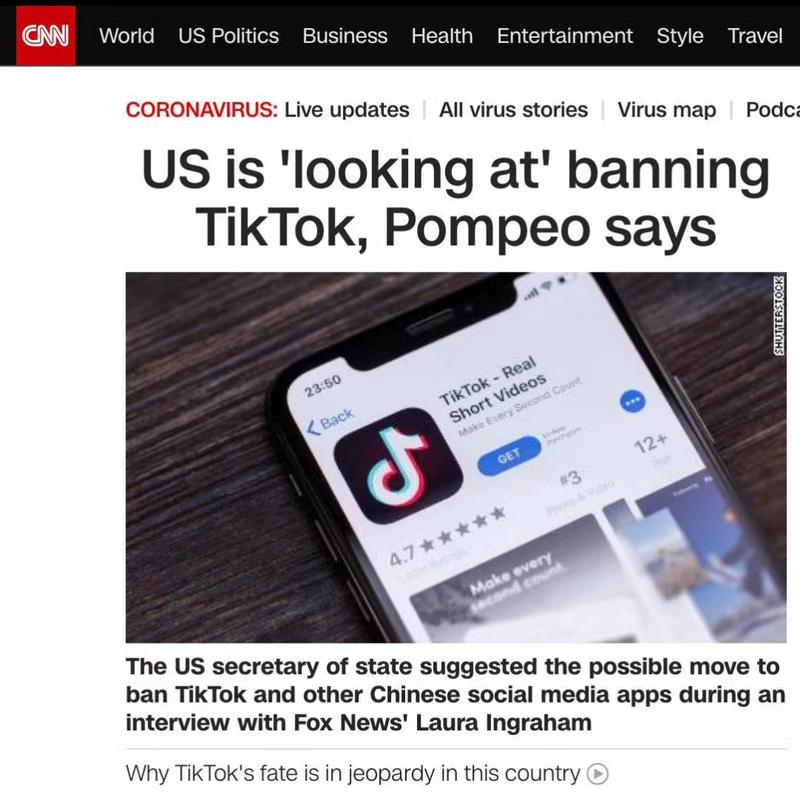 不止是真是假，不知道对tiktok出海有影响吗？反正目前中美关系不稳定，大家自己注意