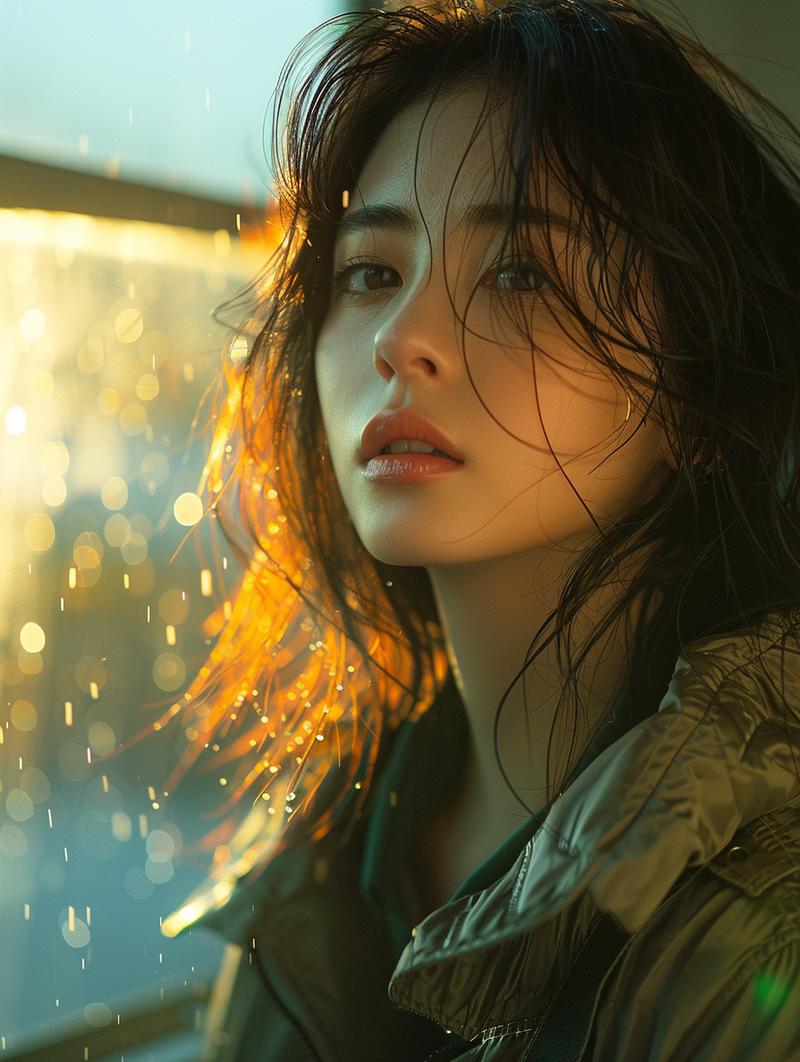 011：他们说心若向阳，然后就能自带光芒。这组提示词中，用了非常专业的一个摄影技术：广角，然后搭配插