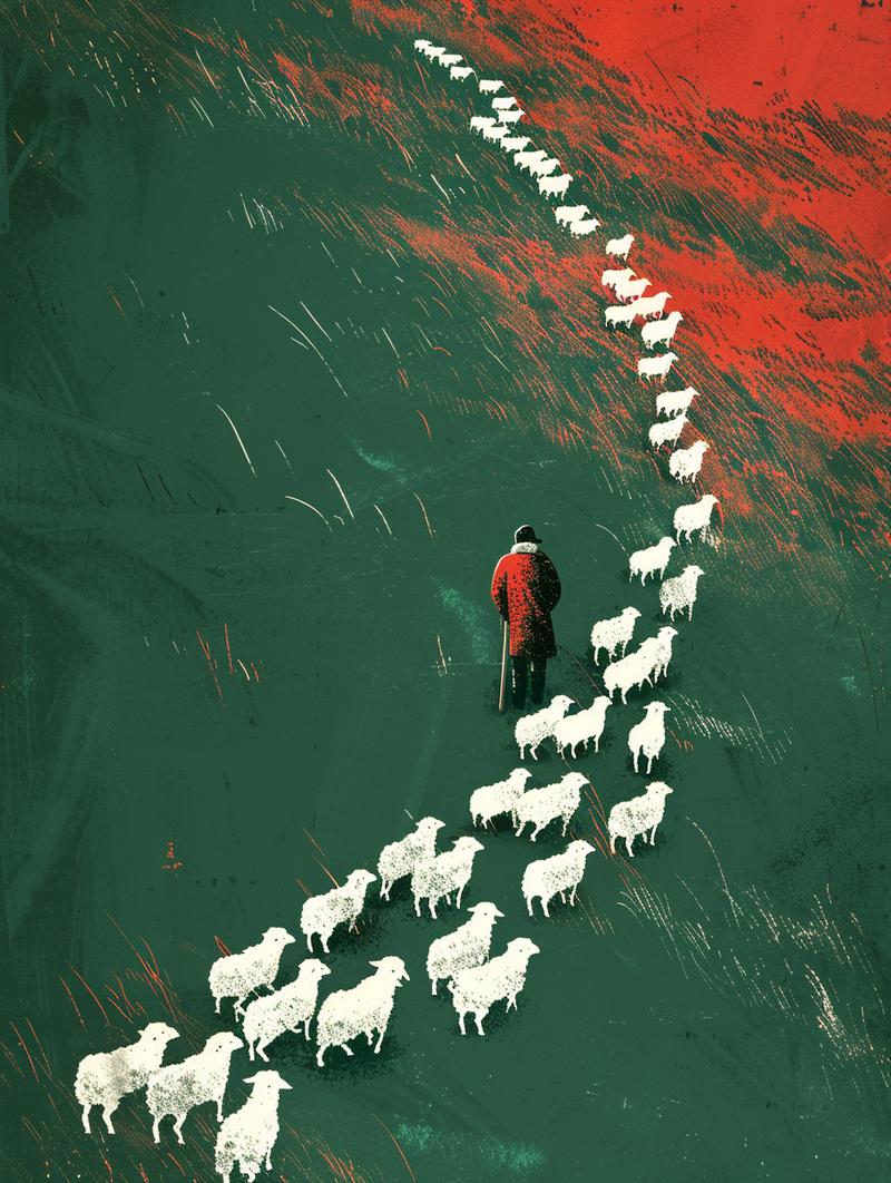 012:为什么说砍柴的陪不起放羊的?
完整提示词:
A book cover with a