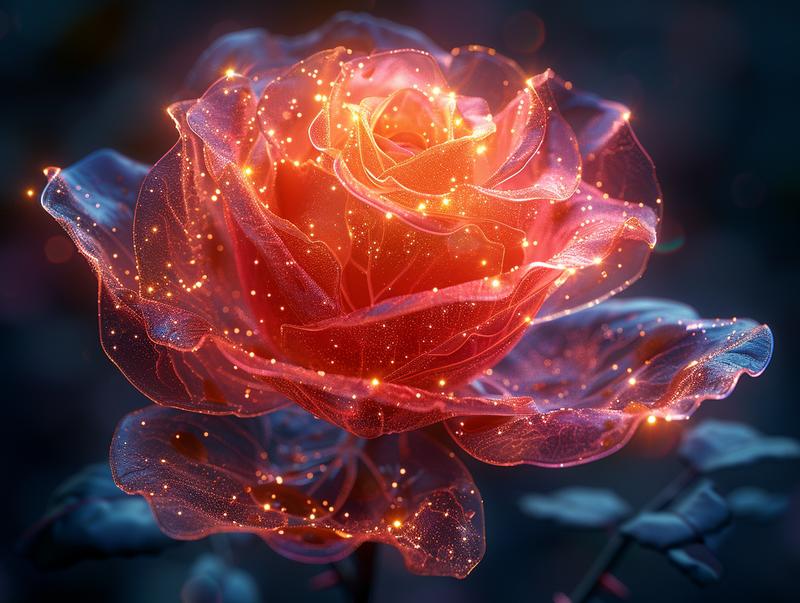 A colorful and transparent [Your object] with ligh