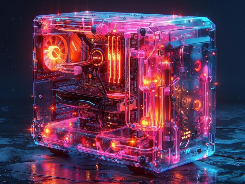 A colorful and transparent [Your object] with ligh