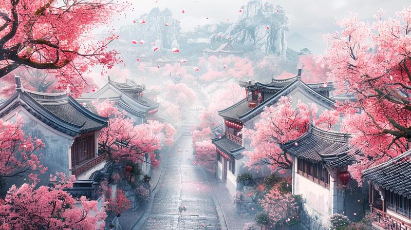 【使用Midjourney绘画分享139】
主题：Midjourney｜春意尽在眼前
✅闯入静谧