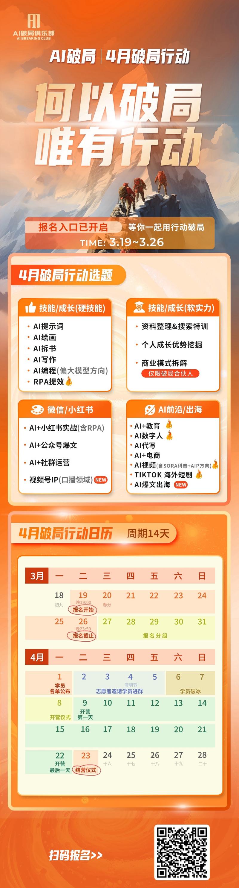 这期破局行动是我们第二期的第一次大规模交付，刚看了下后台已经有超过8000人次报名了。
在破局取得