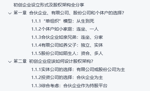 初创企业设立形式及股权架构全分享 ————架构没搭对，利润全交税
       上次分享完《从18