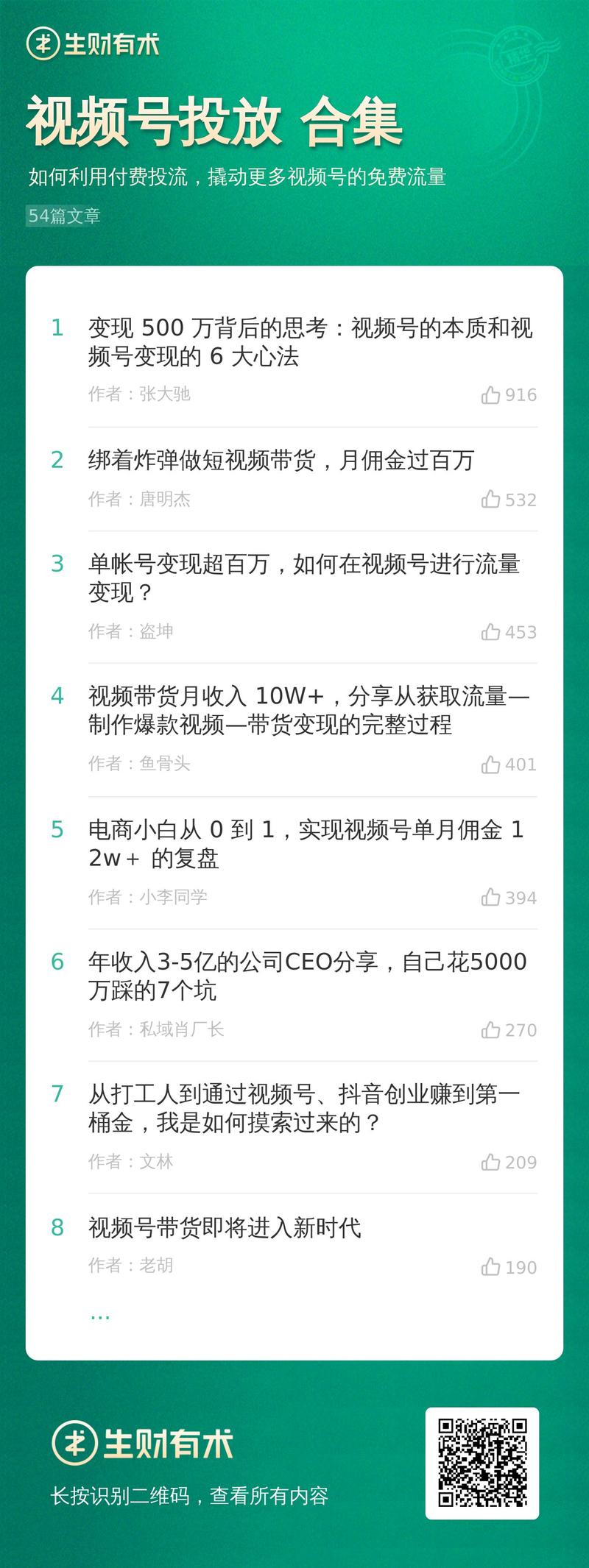 周五好呀，提前祝大家周末愉快~
今天继续送上视频号系列合集的第三弹——由志愿者