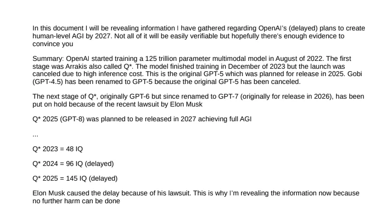 AGI时间表大公开丨神秘人士揭秘OpenAI「超级模型」计划，53页详细PDF！（速领）
今天凌晨，