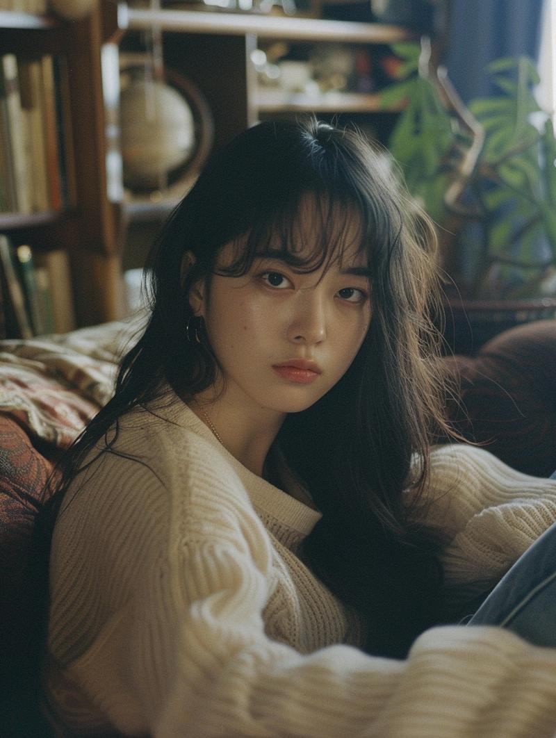 002：在没有AI之前，想要拍摄这样的照片，除了需要邀请模特之外，还得邀请摄影师，现在有了AI，两分