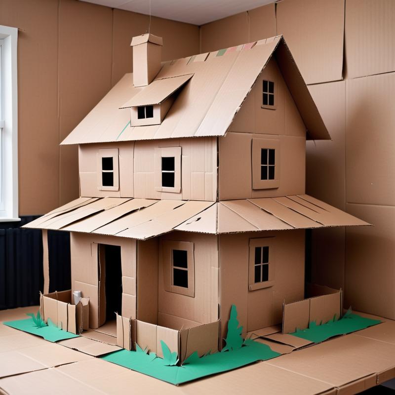 今天我们继续来分享有趣的 Lora，今天听雨要分享的是一个纸板风格的 Lora (SDXL)，蛮有意