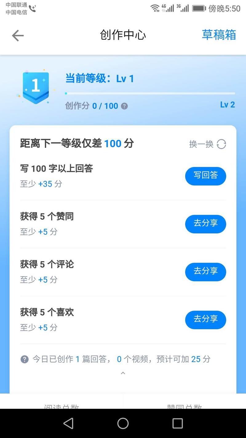 关于知乎创作分任务，好多人居然没有注意到。
当注册一个新知乎好，并开通创作中心的时候，这个知乎任务就