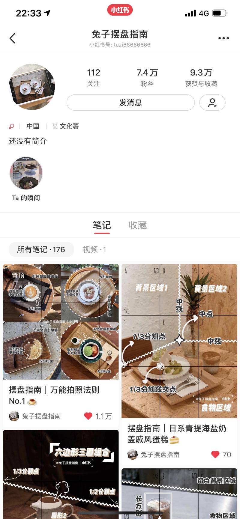 大家好我是Bob，我最近花了几个月时间副业做了一个小红书帐号«兔子摆盘指南»，坚持日更，截止今天攒了