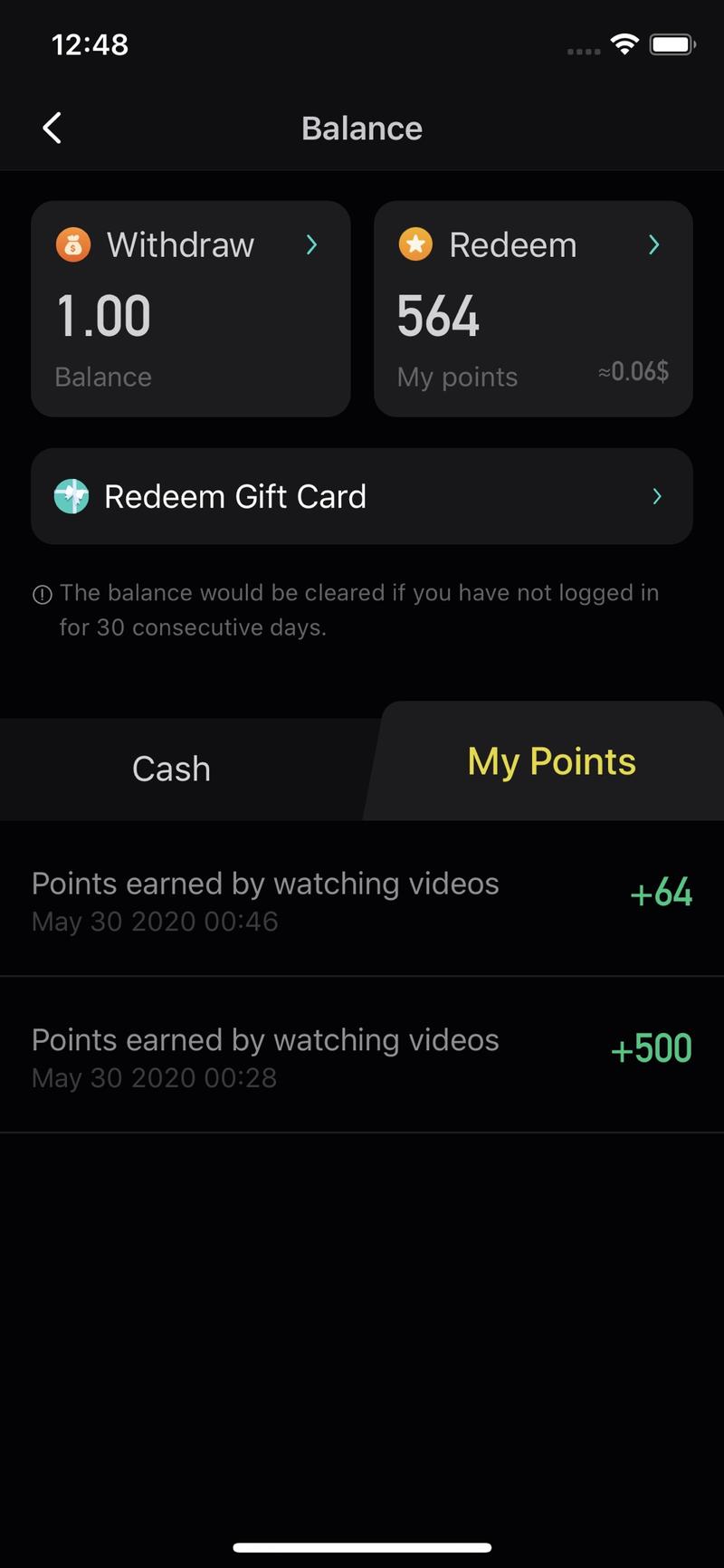 Zynn刷视频可以领取积分，积分可以换钱，按照tiktok的那一套可以来玩儿了。
具体tiktok