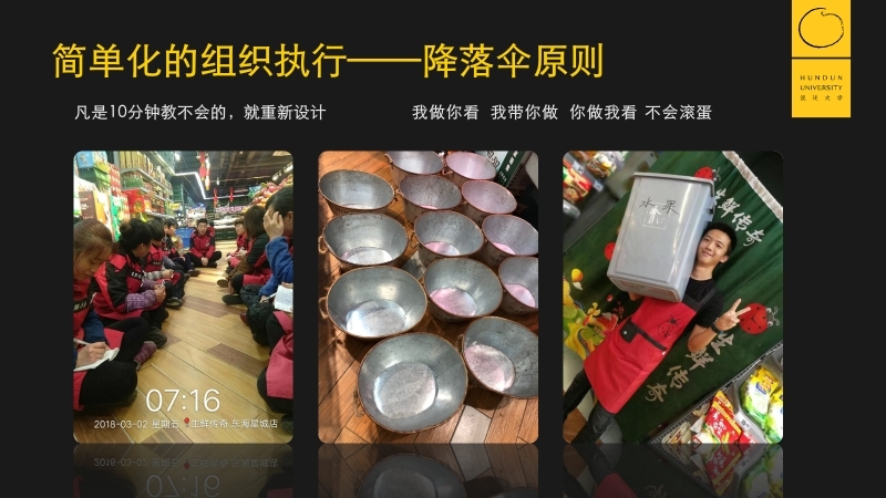 思路分享  如何简单培养人才？就是让他简单易懂！
昨天听了生鲜传奇创始人王卫老师的课程，好多个点