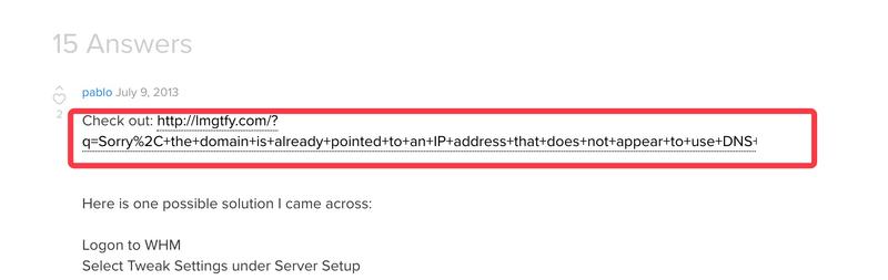 我们总调侃，一些人问很简单的问题，不懂的问题问百度或Google，今天查个问题，找到个论坛，有人回复