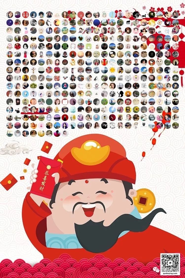 这是我做的一个小工具，今天正式发布，一键生成社群头像全家福。
微信群合影